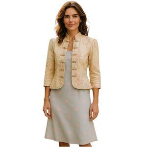 Vintage Lauren Ralph Lauren Floral Print 100% Linen  Cottagecore Jacket